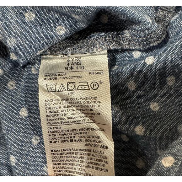 Baby Gap Toddler 4T Polka dot Dress 100% Cotton - Picture 4 of 6